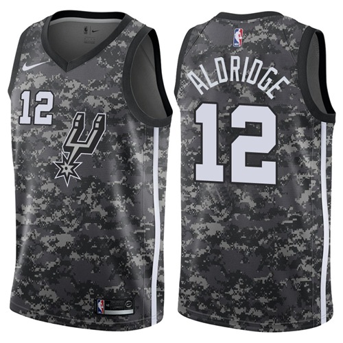  NBA San Antonio Spurs #12 Lamarcus Aldridge Jersey 2017 18 New Season City Edition Jersey