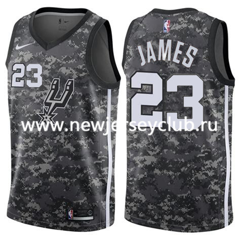  NBA San Antonio Spurs #23 LeBron James Jersey City Edition Jersey