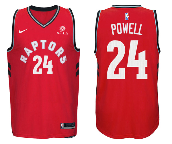  NBA Toronto Raptors #24 Norman Powell Jersey 2017 18 New Season Red Jersey