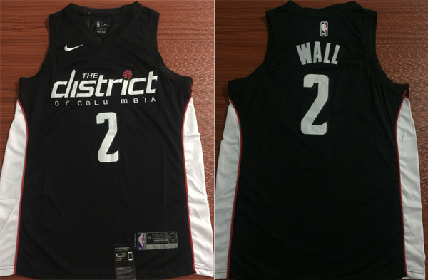  NBA Washington Wizards #2 John Wall Jersey 2018 19 New Season City Edition Jerseys