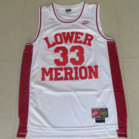  NCAA Lower Merion High School 33 Kobe Bryant Swingman White Basketball Jersey