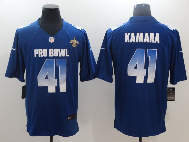  NFC Saints 41 Alvin Kamara Royal 2019 Pro Bowl Game Jersey