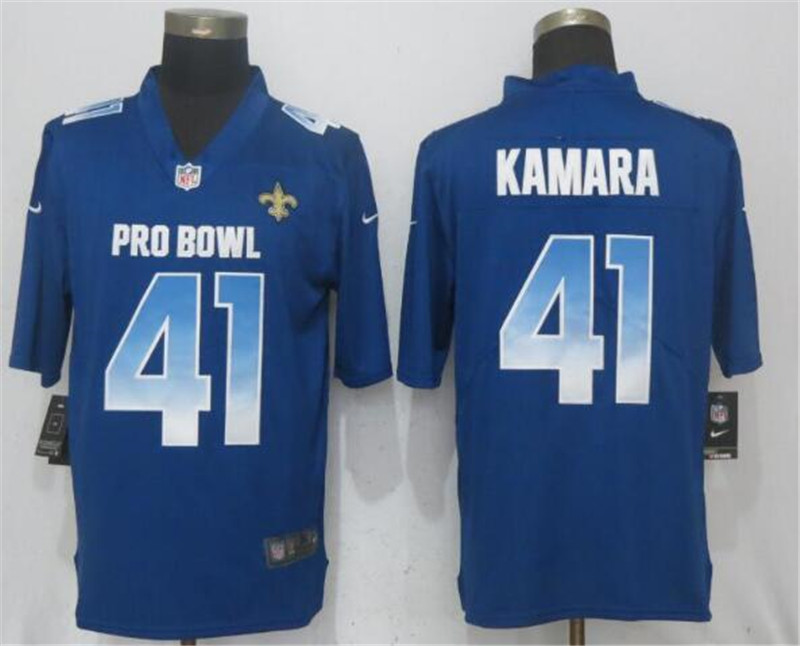  NFC Saints 41 Alvin Kamara Royal 2019 Pro Bowl Limited Jersey