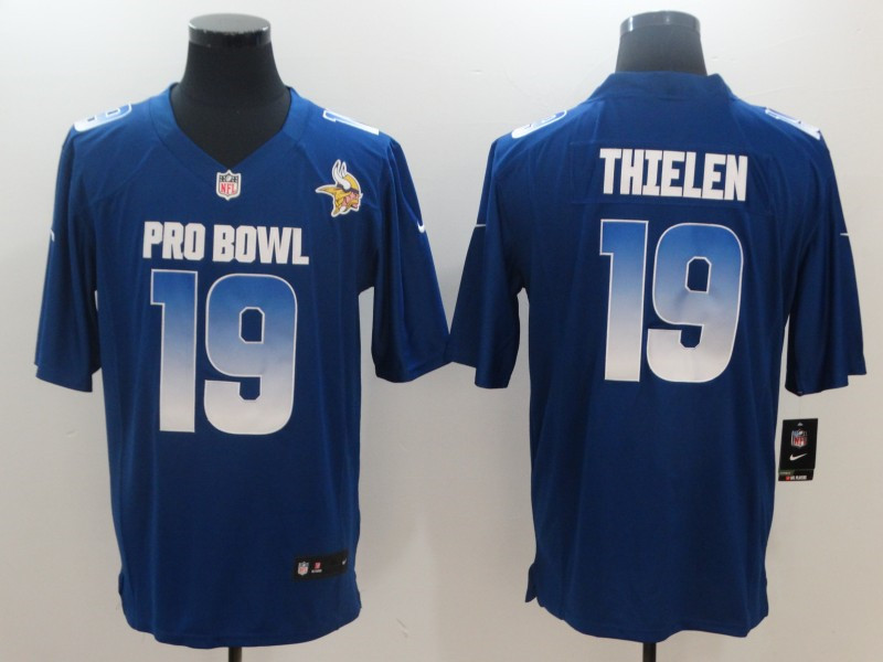  NFC Vikings 19 Adam Thielen Royal 2019 Pro Bowl Game Jersey