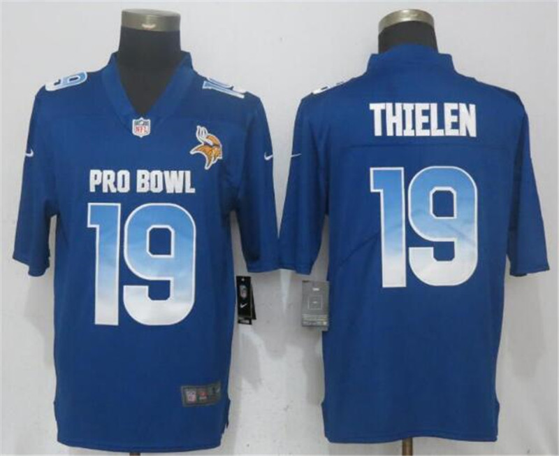  NFC Vikings 19 Adam Thielen Royal 2019 Pro Bowl Limited Jersey