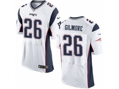  New England Patriots 26 Stephon Gilmore Elite White NFL Jersey