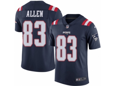  New England Patriots 83 Dwayne Allen Elite Navy Blue Rush NFL Jersey