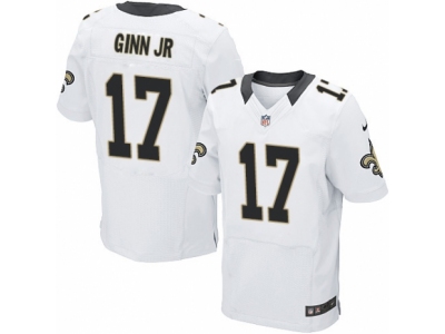  New Orleans Saints 17 Ted Ginn Jr Elite White NFL Jersey