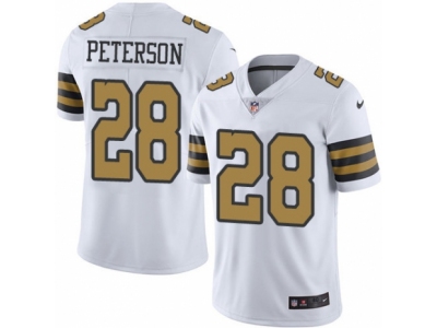  New Orleans Saints 28 Adrian Peterson Elite White Rush NFL Jersey