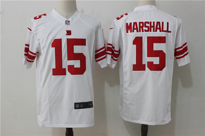  New York Giants 15 Brandon Marshall White Men Stitched NFL Elite Jersey