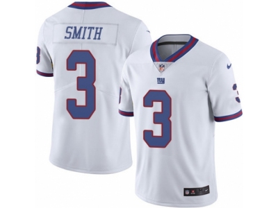  New York Giants 3 Geno Smith Limited White Rush NFL Jersey