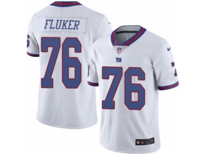  New York Giants 76 D J Fluker Limited White Rush NFL Jersey