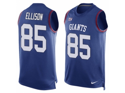  New York Giants 85 Rhett Ellison Limited Royal Blue Player Name & Number Tank Top NFL Jersey