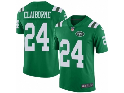  New York Jets 24 Morris Claiborne Limited Green Rush NFL Jersey
