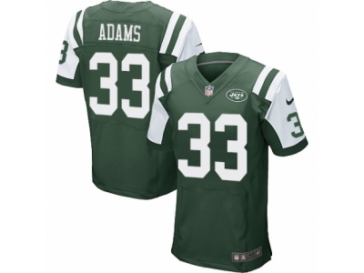  New York Jets 33 Jamal Adams Elite Green Team Color NFL Jersey