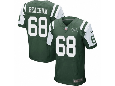  New York Jets 68 Kelvin Beachum Elite Green Team Color NFL Jersey
