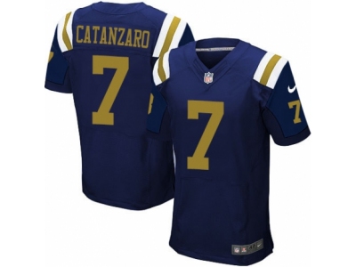  New York Jets 7 Chandler Catanzaro Elite Navy Blue Alternate NFL Jersey