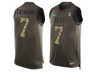  New York Jets 7 Chandler Catanzaro Limited Green Salute to Service Tank Top NFL Jersey