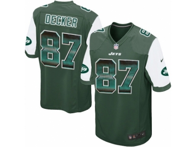  New York Jets 87 Eric Decker Limited Green Strobe NFL Jersey