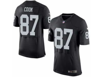  Oakland Raiders 87 Jared Cook Elite Black Team Color NFL Jersey