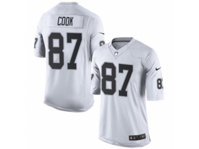  Oakland Raiders 87 Jared Cook Limited White NFL Jersey