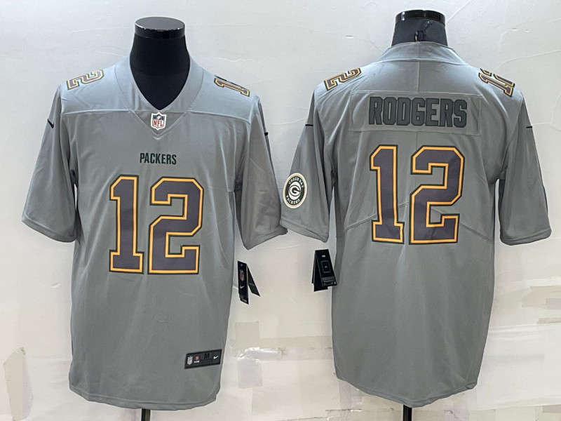 Nike Packers 12 Aaron Rodgers Gray Atmosphere Fashion Vapor Limited Jersey