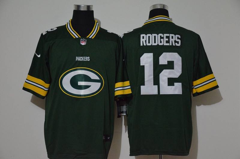 Nike Packers 12 Aaron Rodgers Green Vapor Untouchable Limited Jersey