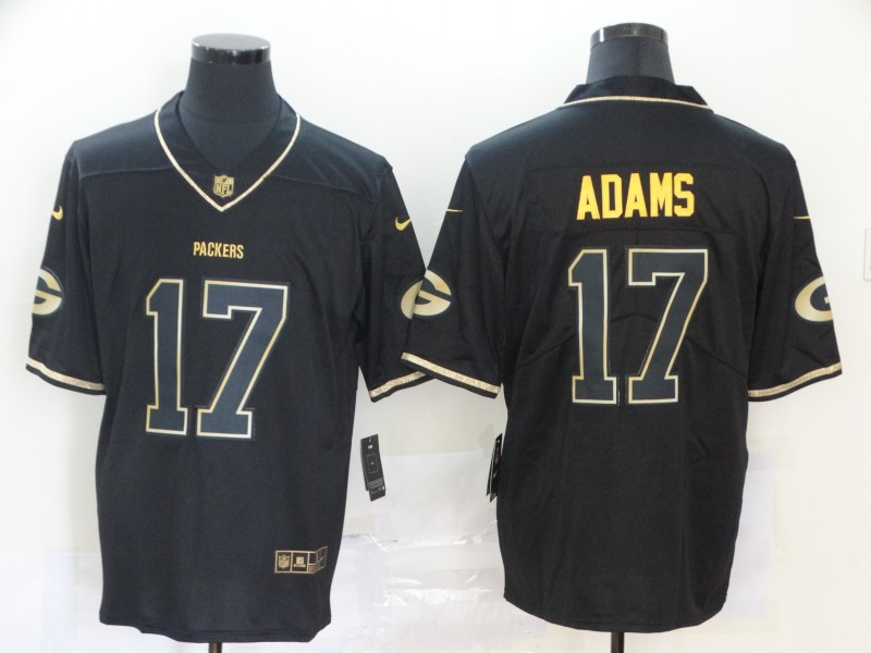 Nike Packers 17 Davante Adams Black Gold Vapor Untouchable Limited Jersey