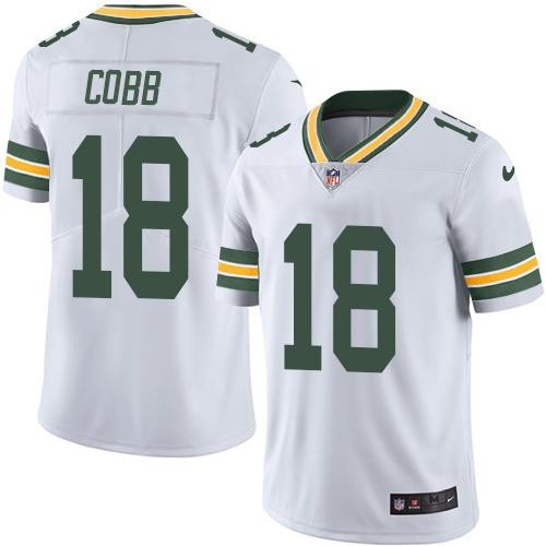  Packers 18 Randall Cobb White Vapor Untouchable Player Limited Jersey