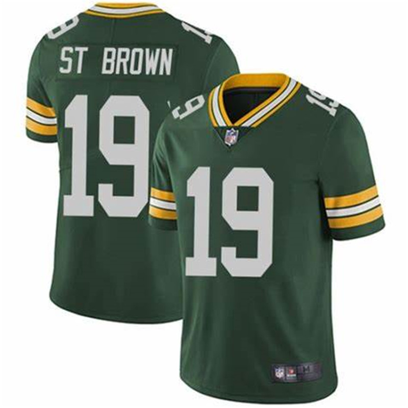 Nike Packers 19 Equanimeous St. Brown Green Vapor Untouchable Limited Jersey