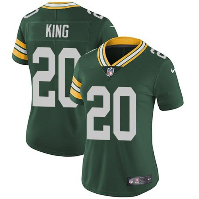  Packers 20 Kevin King Green Women Vapor Untouchable Limited Jersey
