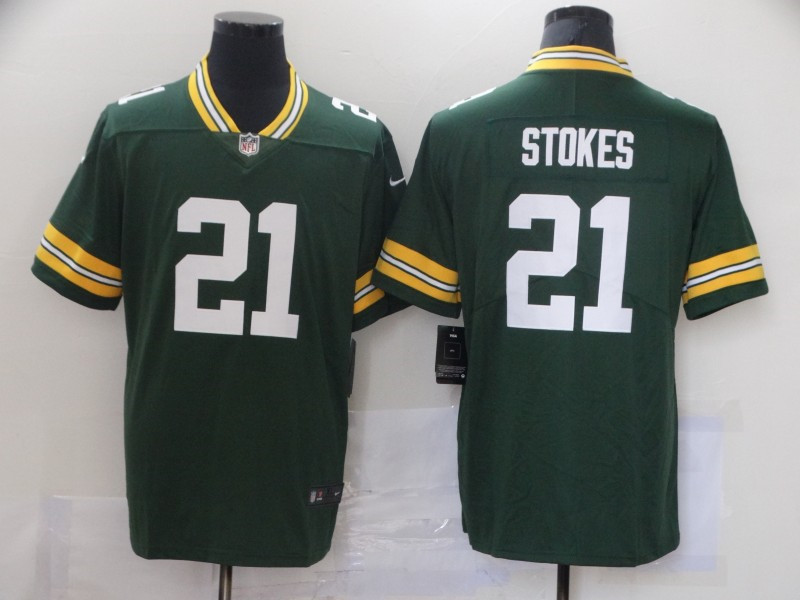 Nike Packers 21 Eric Stokes Green 2021 NFL Draft Vapor Untouchable Limited Jersey