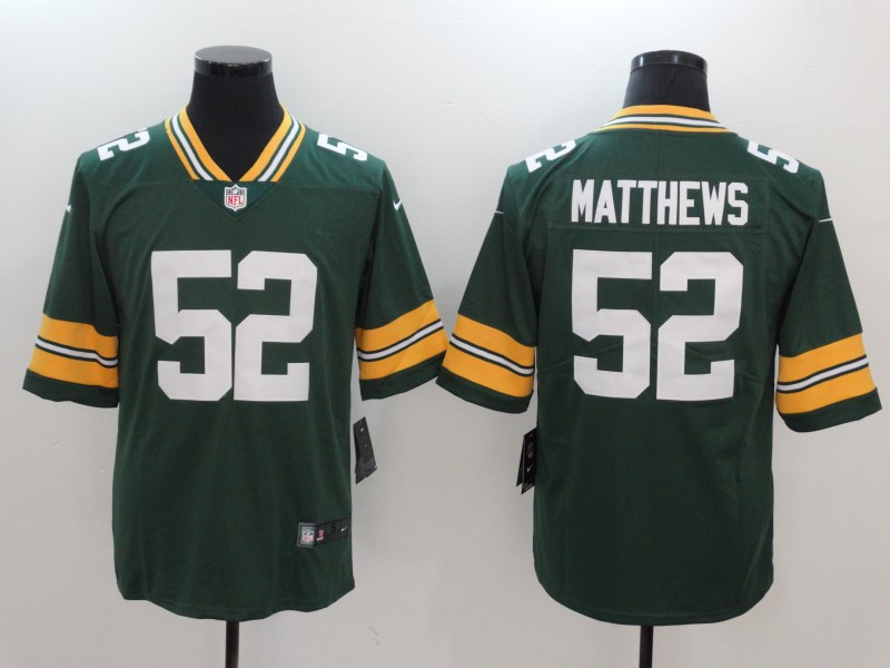  Packers 52 Clay Matthews Green Vapor Untouchable Player Limited Jersey