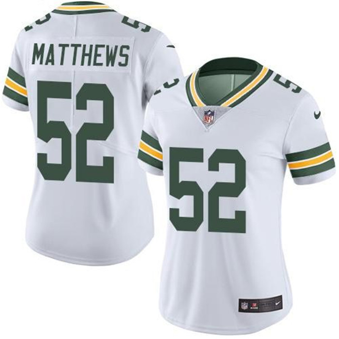  Packers 52 Clay Matthews White Women Vapor Untouchable Limited Jersey