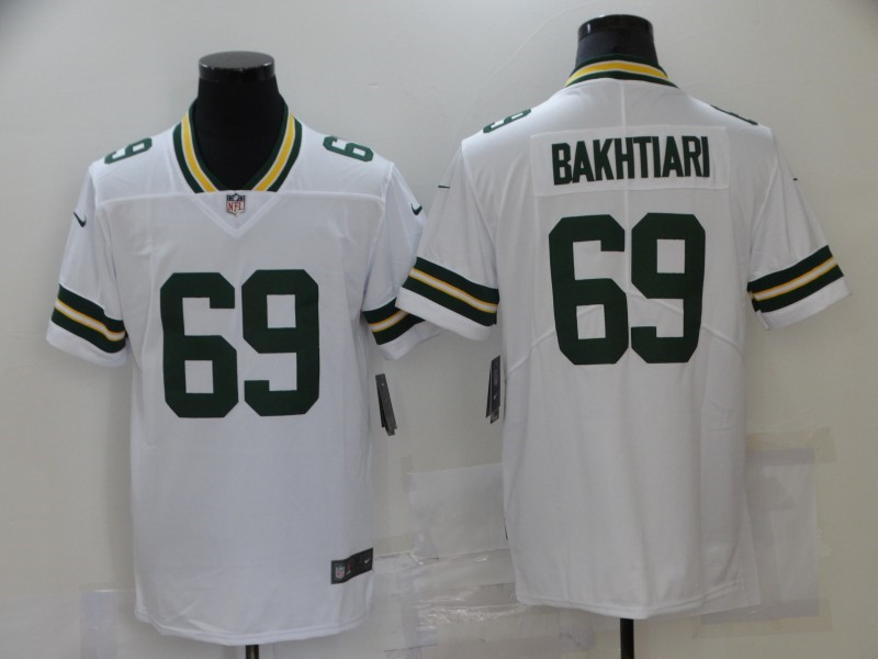Nike Packers 69 David Bakhtiari White Vapor Untouchable Limited Jersey