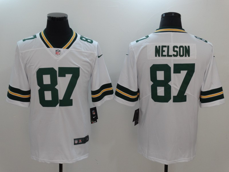  Packers 87 Jordy Nelson White Vapor Untouchable Player Limited Jersey