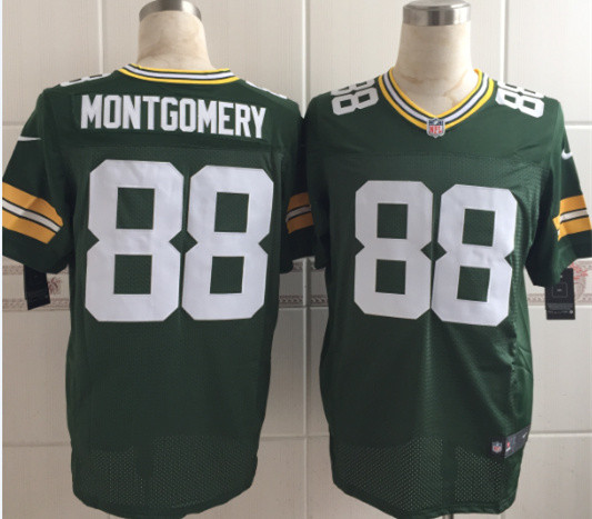  Packers 88 Ty Montgomery Green Elite Jersey