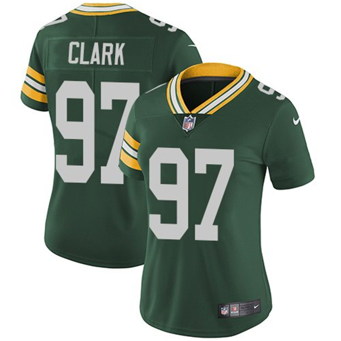  Packers 97 Kenny Clark Green Women Vapor Untouchable Limited Jersey
