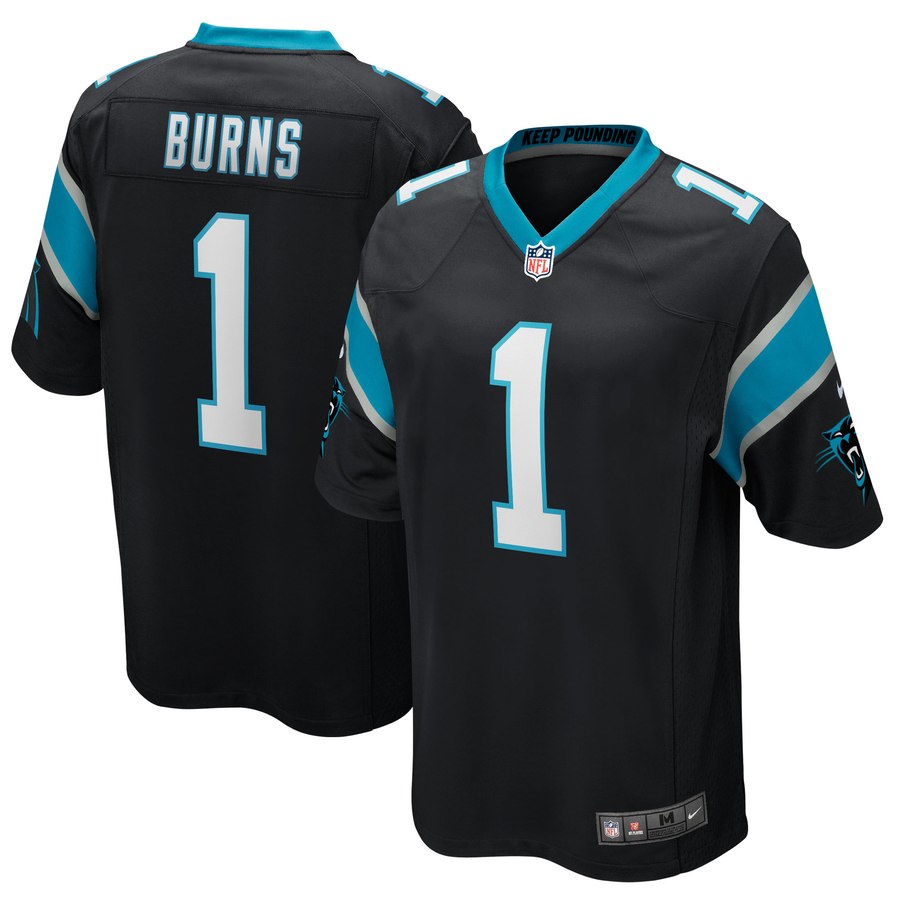 Nike Panthers 1 Brian Burns Black 2019 NFL Draft First Round Pick Vapor Untouchable Limited Jersey