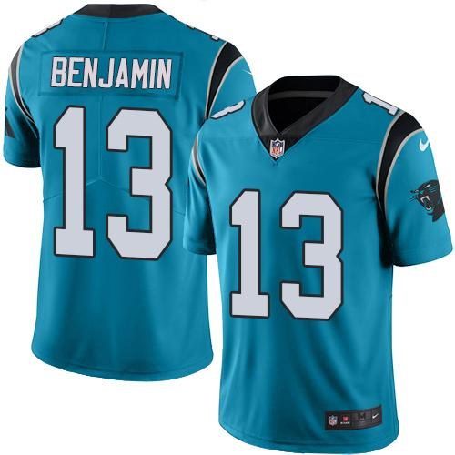  Panthers 13 Kelvin Benjamin Blue Vapor Untouchable Limited Jersey