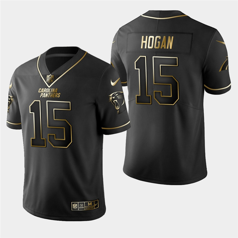 Nike Panthers 15 Chris Hogan Black Gold Vapor Untouchable Limited Jersey