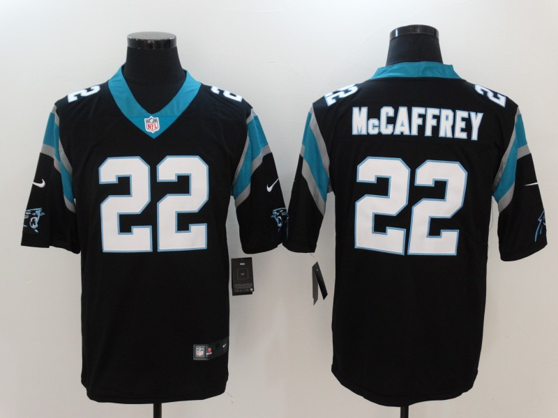  Panthers 22 Christian McCaffrey Black Vapor Untouchable Player Limited Jersey