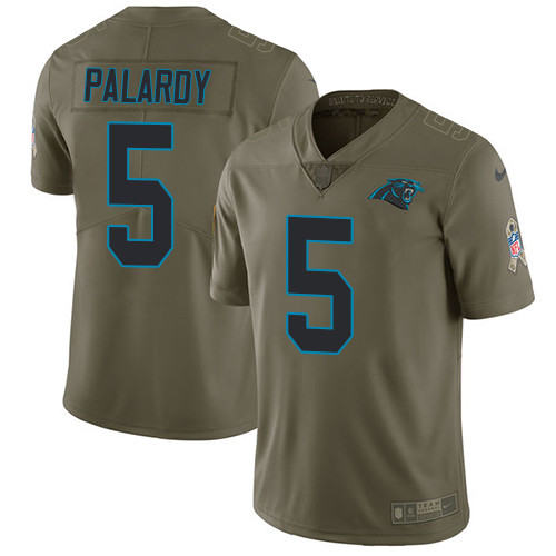  Panthers 5 Michael Palardy Olive Salute To Service Limited Jersey