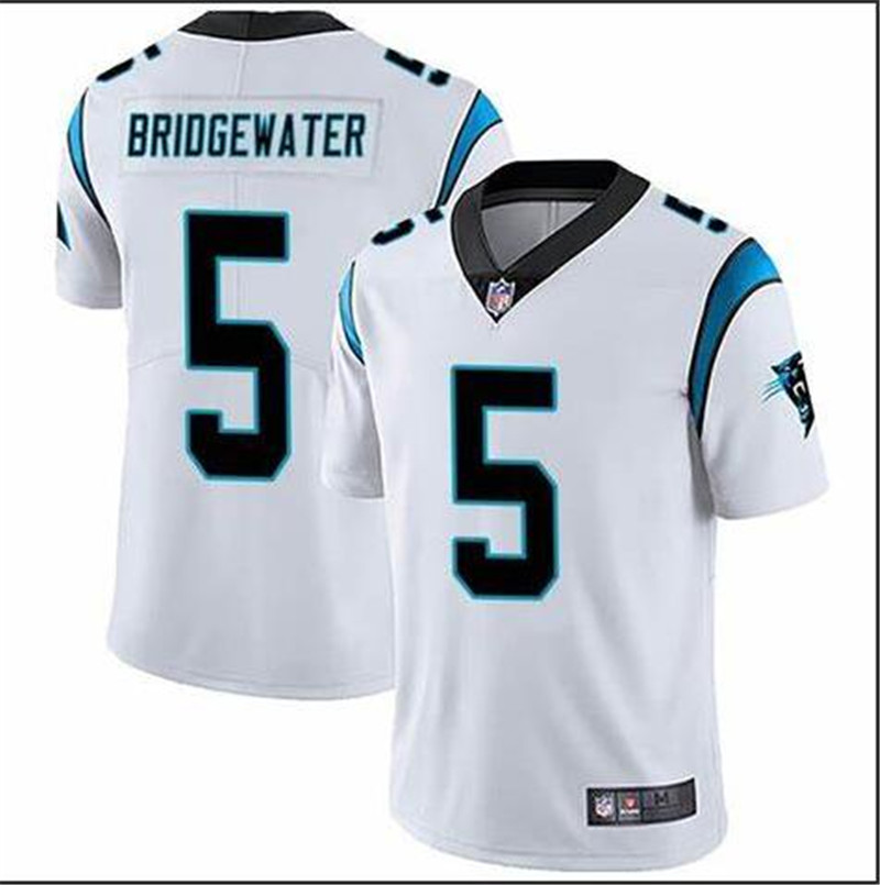 Nike Panthers 5 Teddy Bridgewater White Vapor Untouchable Limited Jersey