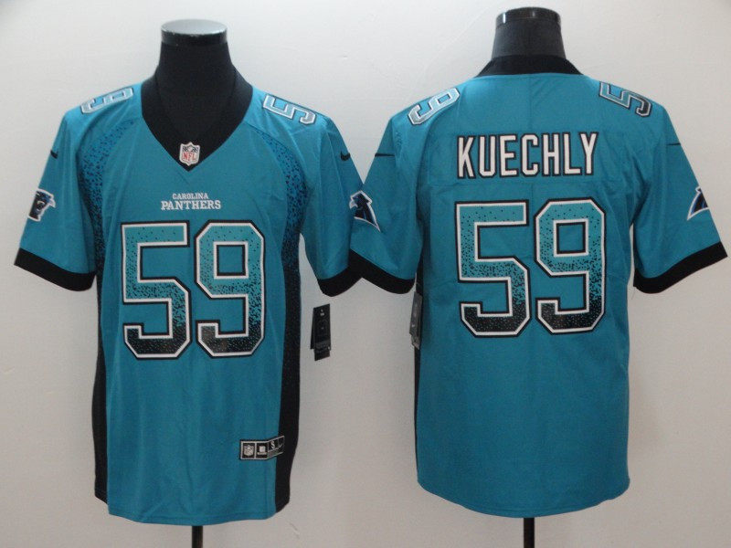  Panthers 59 Luke Kuechly Blue Drift Fashion Limited Jersey