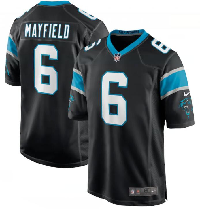 Nike Panthers 6 Baker Mayfield Black Vapor Limited Jersey