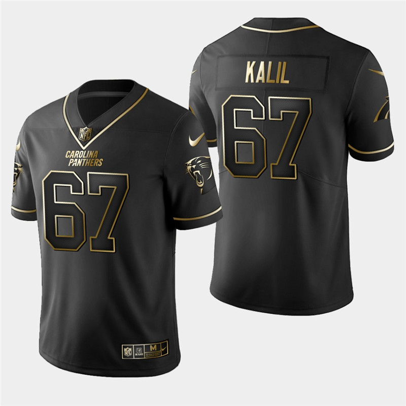 Nike Panthers 67 Ryan Kalil Black Gold Vapor Untouchable Limited Jersey