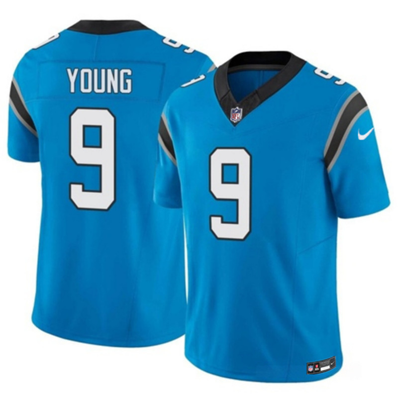 Nike Panthers 9 Bryce Young Blue Vapor Untouchable Limited Jersey