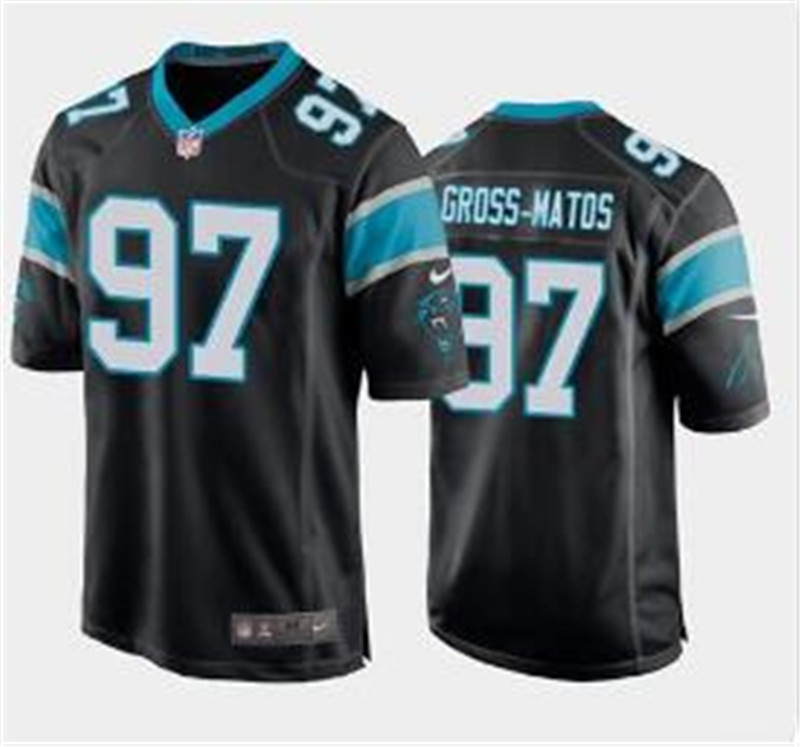 Nike Panthers 97 Yetur Gross Matos Black 2020 NFL Draft First Round Pick Vapor Untouchable Limited Jersey