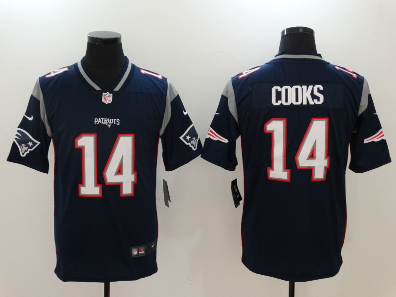  Patriots 14 Brandin Cooks Navy Vapor Untouchable Player Limited Jersey